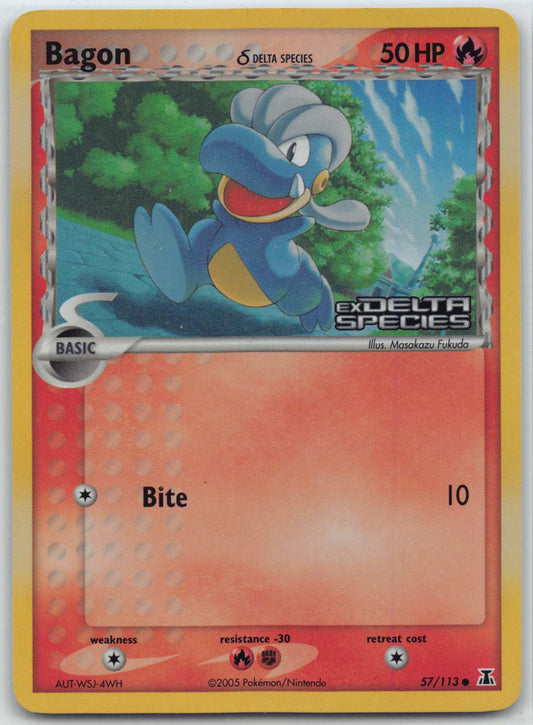Pokémon TCG Bagon - (Delta Species) 57/113 Reverse Holo Stamped
