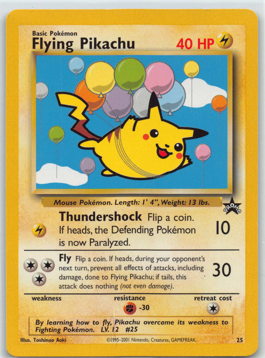 2001 Pokemon Promo Flying Pikachu #25 NM