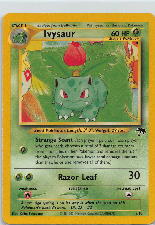 2001 Pokemon - Ivysaur Non Holo Southern Islands Promo 5/18