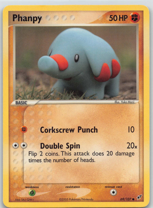 Phanpy Non-Holo 2005 Pokemon Card 69/107 EX Deoxys Set
