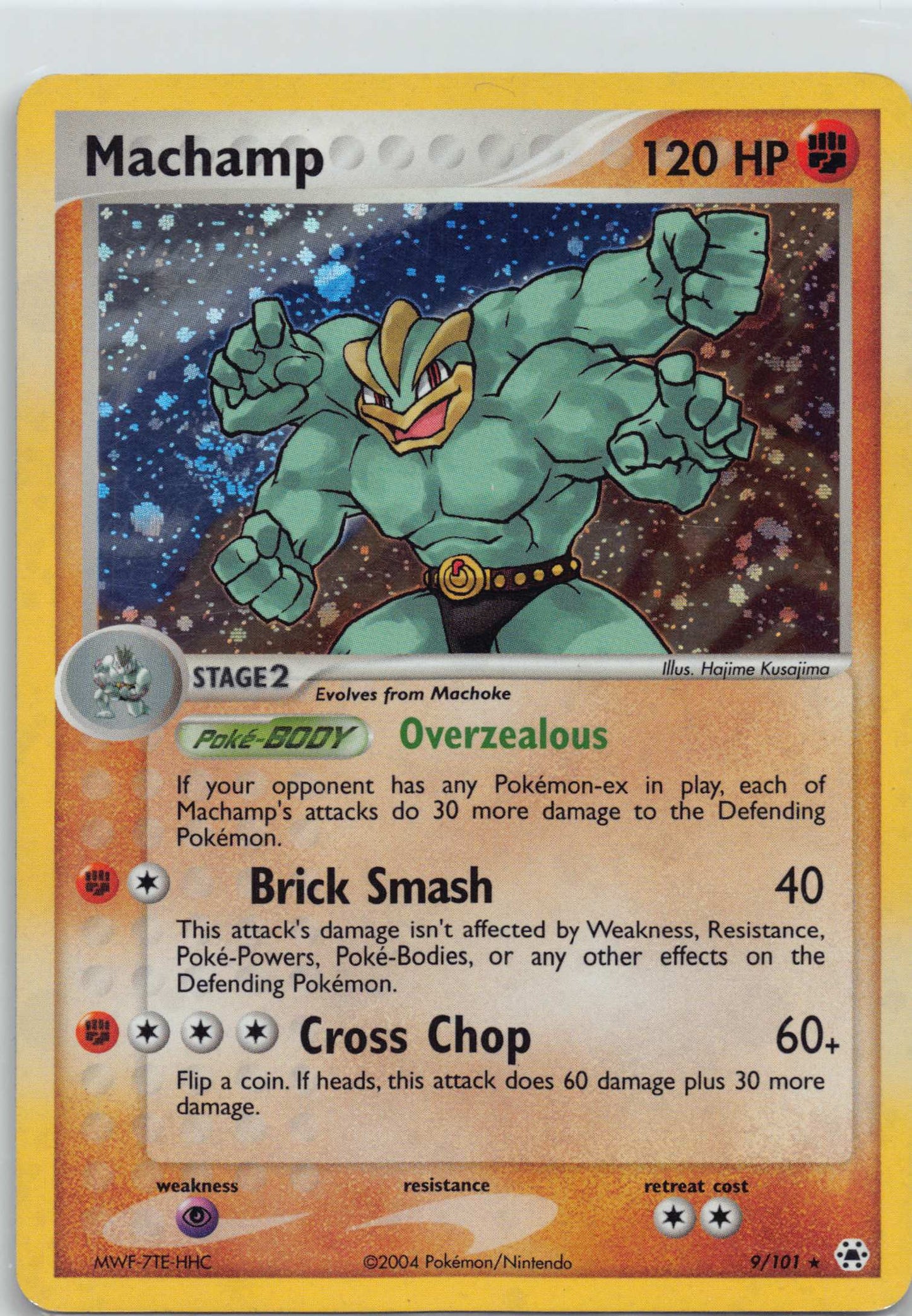 2004 POKEMON EX HIDDEN LEGENDS #9 MACHAMP