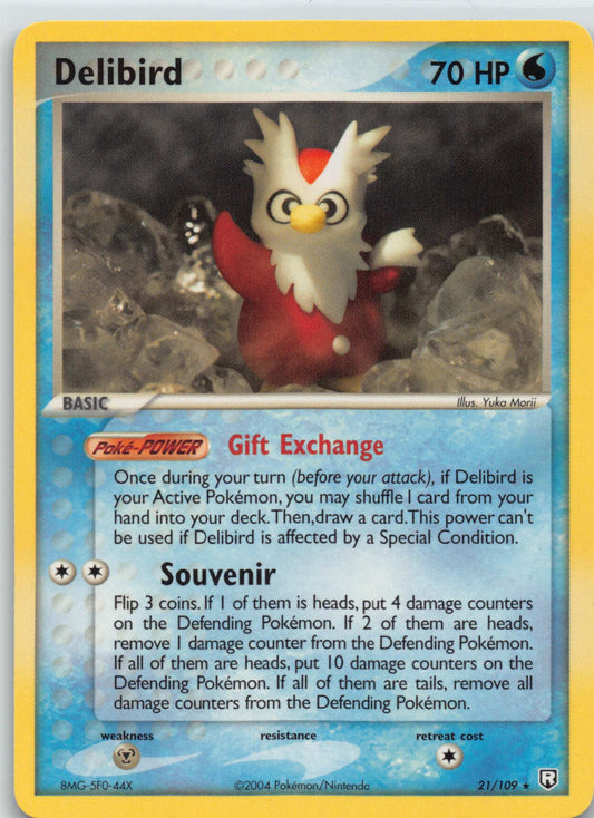 Pokemon Delibird EX Team Rocket Returns NON Holo Rare #21/109