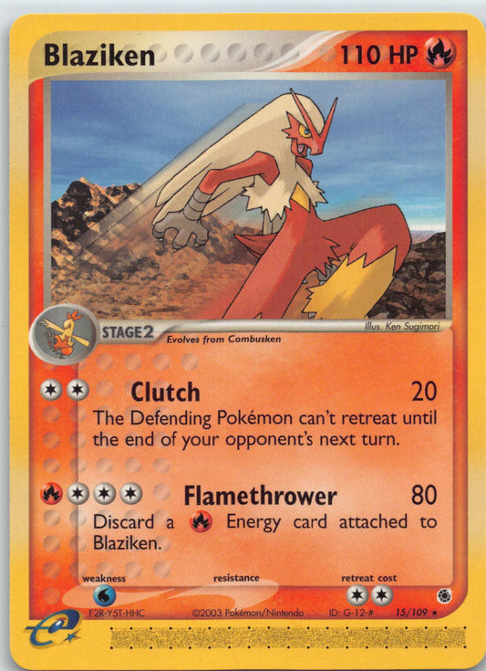 2003 POKEMON EX RUBY & SAPPHIRE #15/109 BLAZIKEN