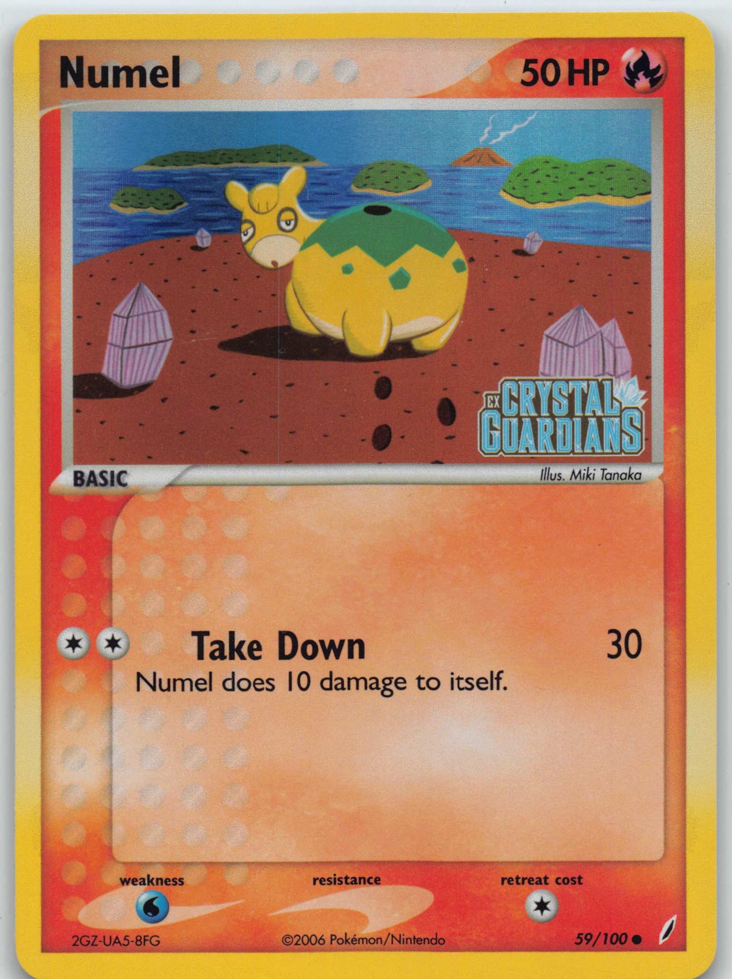 2006 Pokemon Numel EX Crystal Guardians Reverse Holo Foil 59/100