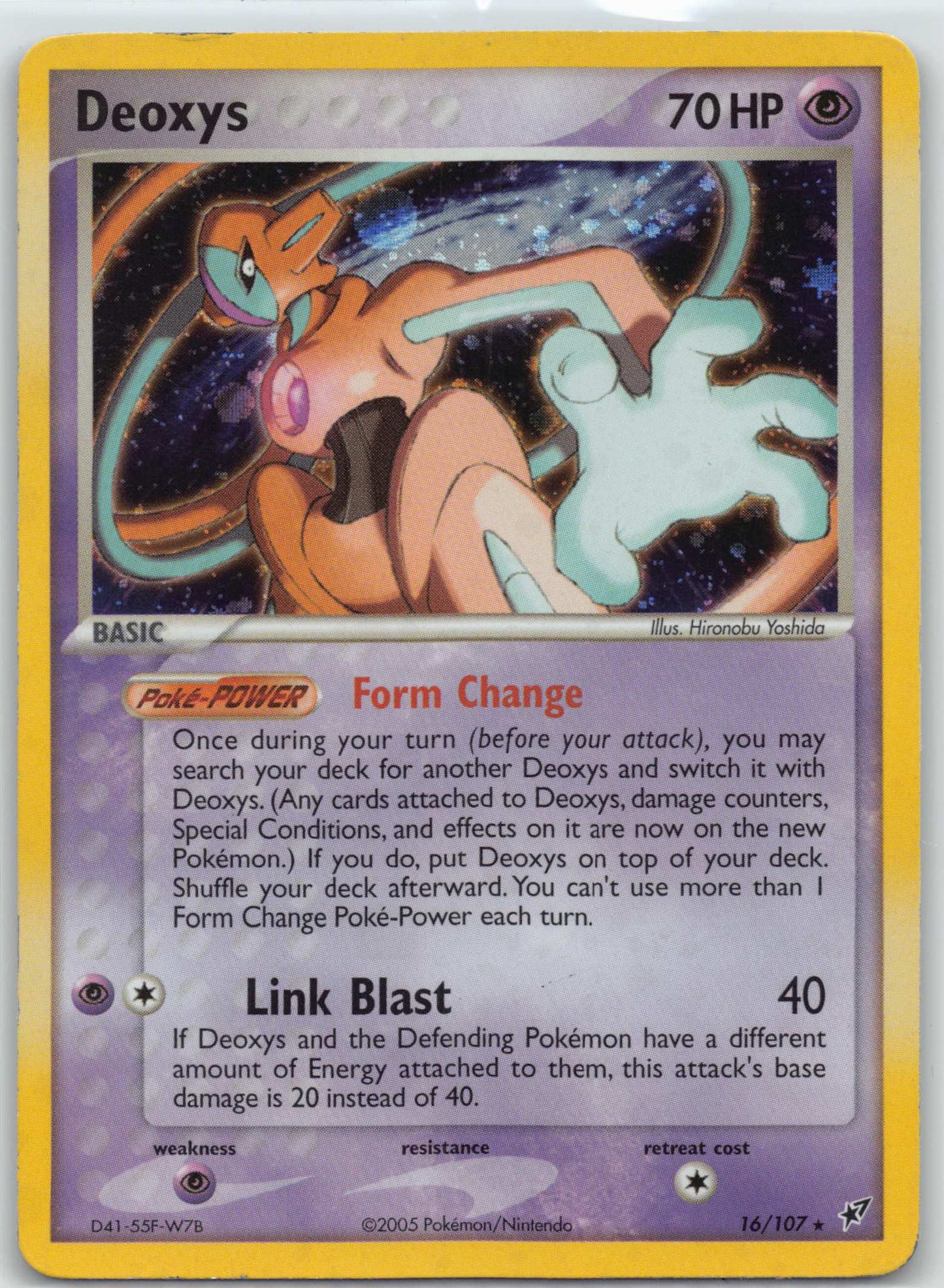2005 Pokemon Ex Deoxys #16/107