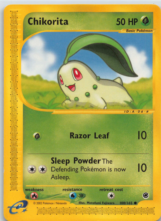 2002 Chikorita 100/165 Common Expedition Base Set Pokemon NM