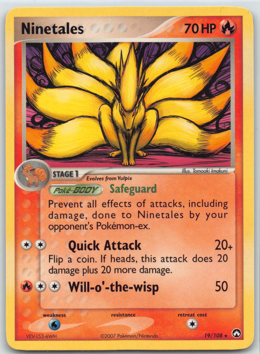 Ninetales Pokemon 2007 Ex Power Keepers 19/108