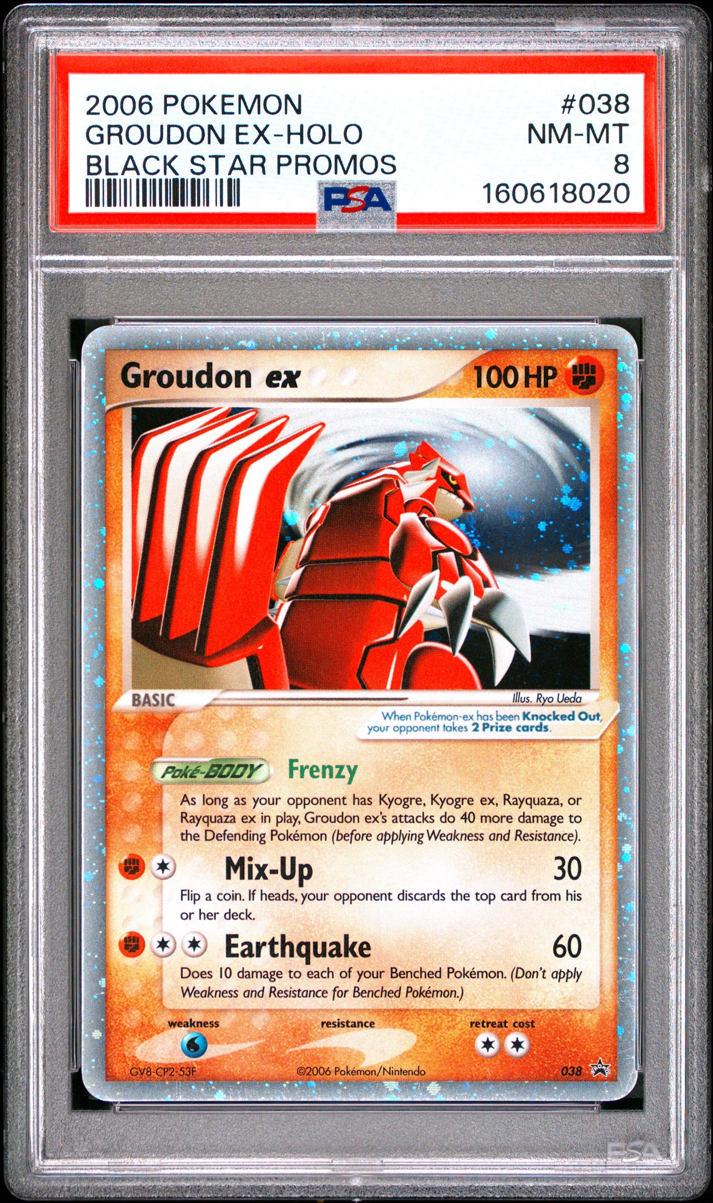 2006 POKEMON BLACK STAR PROMOS 038 GROUDON EX-HOLO