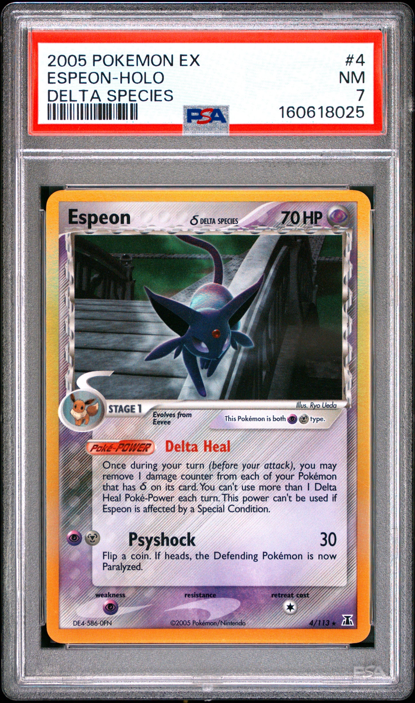 2005 POKEMON EX DELTA SPECIES 4 ESPEON-HOLO