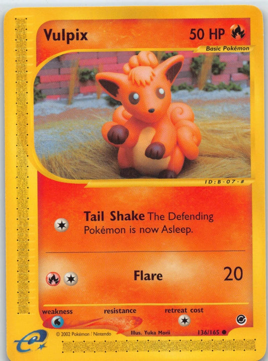 2002 Pokemon Card - Vulpix Expedition 136/165 Non Holo LP